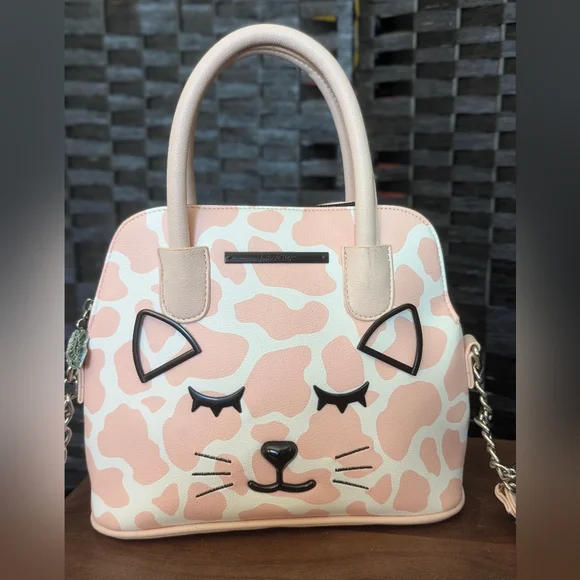 Charming Cat Face Pink Handbag - Picture 5 of 11